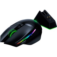 Razer - Basilisk Ultimate Wireless Optical RGB Gaming Mouse with Charging Dock - Black
