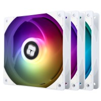 Thermalright TL-C12C-S X3 CPU Fan 120mm ARGB Case Cooling Fans - S-FDB Bearing Included - 3 Pack – White 