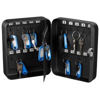 KEY CABINET 30 KEYS BLACK
