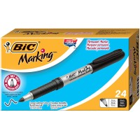 BIC MARKER GRIP PERMANENT FINE BLACK 1X