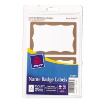 Avery Name Badge Labels - 2.343 x 3.375" - 100 Per Pack (5146)