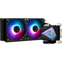 MSI Mag Core I240 CPU Liquid Cooler - ARGB 240mm Radiator 2x 120mm ARGB PMW Fans 