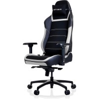 Vertagear PL6800 Ergonomic Big & Tall Gaming Chair - ContourMax Lumbar & VertaAir Seat Systems - Black & White 