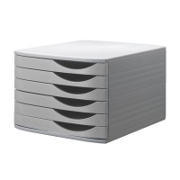 Jalema Re-Solution Desk Drawer Set - 6 Drawers - Grey