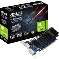 ASUS GeForce GT 730 2GB GDDR5 Low Profile Graphics Card (with I/O Port Brackets)