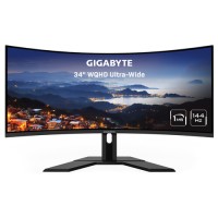 Gigabyte 34" 21:9 VA Curved Gaming Monitor (G34WQC) - 1ms 144Hz