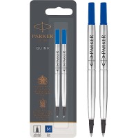 Parker Quink Rollerball Refill - Blue Ink Fine Blister