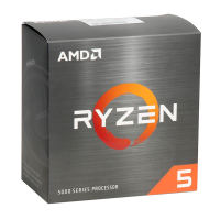 AMD - Ryzen 5 5500 3.6 GHz Six-Core AM4 Processor - Black