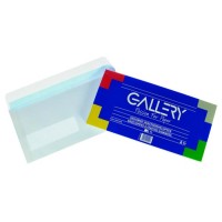 GALLERY  110X220 GUMMED ENVELOPE WHITE 25/PACK
