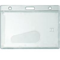 ADVANTUS Frosted Rigid Badge Holders, Horizontal, 3-3/8 x 2-1/8" Insert Size, 25-Count (76075)