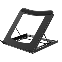 Bontec Adjustable Laptop Stand Portable Ergonomic Notebook Riser Desk Computer Holder Ventilated Solutions for 11-15 Inch Compitable with Apple, Lenovo, Dell XPS, HP, Samsumg Black