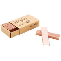 MultiBey Rose Gold Staples Stapler Refill Standard Size #12 (Rose Gold)