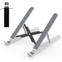 Tonmom Adjustable Laptop Riser & Foldable Portable Laptop Stand & Holder - Ventilated Cooling Stand 10" - 15.6"