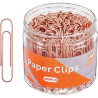 Neeway Rose Gold Paper Clips, 200 Count Large Size, 2 Inch Jumbo Paperclip