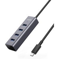 Anker USB C Hub, Aluminum USB C Adapter with 4 USB 3.0 Ports