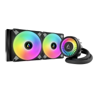 ARCTIC Liquid Freezer III 280 A-RGB - Water Cooling PC, AIO CPU Water Cooler, Intel & AMD, Efficient PWM-controlled pump, Fan: 200–1900 rpm, LGA1851 and LGA1700 Contact Frame - Black