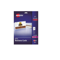 Avery® Printable Microperf Business Cards, Laser, 2 x 3 1/2, White Avery® Printable Microperf Business Cards, Laser, 2 x 3 1/2, White