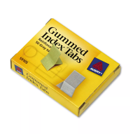 Avery Gummed Index Tabs 7/16 x 13/16 Gray 50/Pack 59105
