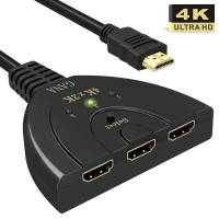 HDMI Switch,GANA 3 Port 4K HDM