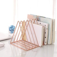 Rose Gold 9 Slot Magazine File Organizer 