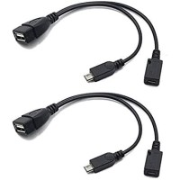 OTG Cable Replacement for Fire Stick 4K - Micro USB Host with Micro USB Power