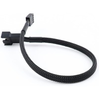 PMW Fan Splitter, Adapter Braided 4-pin Fan Extension Power Cable 