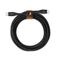 Belkin  BOOSTCHARGE USB-C to USB-C Cable with Strap - Black 1.2M