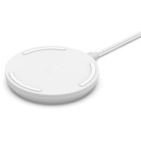 Belkin BOOST CHARGE 15W Wireless Charging Pad with 24W QC 3.0 Charger (White)