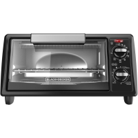 Black and Decker 4-Slice Toaster Oven Black