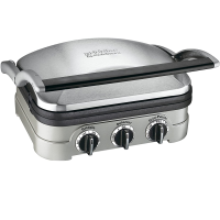 Cuisinart 5-in-1 Griddler - Silver With Silver & Black Dials