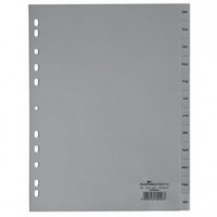 Durable INDEX (JAN - DEC) TABS - GREY