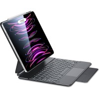 ESR iPad Keyboard Case for iPad Pro 12.9 inch (2018/2020/2021/2021), Easy-Set Floating Cantilever Stand, Precision Multi-Touch Trackpad, Multi-Color Backlit Keys, Magic Keyboard, Black 