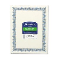 Geographics® Award Certificates w/Gold Seals, 8-1/2 x 11, Unique
