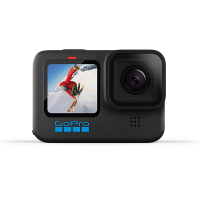 GoPro HERO10 Black - Waterproof Action Camera with Front LCD and Touch Rear Screens, 5.3K60 Ultra HD Video, 23MP Photos, 1080p Live Streaming, Webcam, Stabilization