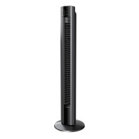 Lasko 48 Inch Slim Home Office Quiet 3 Speed Oscillating Tower Fan w/ Nighttime Setting, Remote Control, 7 Hour Timer, & Auto Shut Off, Black.