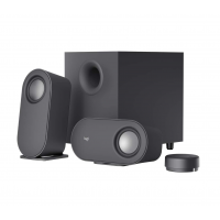 Logitech Z407 Bluetooth Computer Speakers with Subwoofer and Wireless Control, Immersive Sound, Premium Audio with Multiple Inputs, USB Speakers