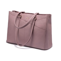  Laptop Tote Bag for Women 15.6 Inch Waterproof Leather Computer Bags Women Business Office Work Bag Briefcase - Purple