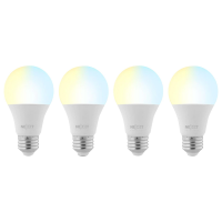 Nexxt 4-Pack Smart A19 Wifi Light Bulb in White