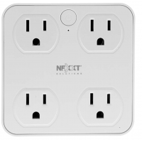 NEXXT Solutions Indoor Smart Plug, These timers for Electrical outlets Compatible with Alexa, Google Home, No Hub Required, Remote Control Your Home Appliances from Anywhere - 4 Outlets 