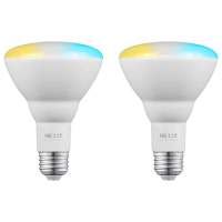 Nexxt Solution Smart Wifi Floodlamp Bulb in White s BR30/E26 (2 Pack)