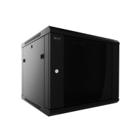 Nexxt Solutions Wall Mount Enclosure, Wall Pivotable, Dual Hinged, 12U Black