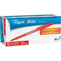 PAP PEN BALLPOINT MEDIUM POINT RED