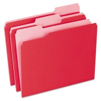 Pendaflex FOLDER FIL 1/3 CUT LETTER RED 1x