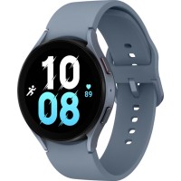 Samsung Galaxy Watch 5 44mm Bluetooth Smartwatch - Sapphire Crystal Glass Bezel W/ Blue Band