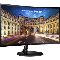 Samsung - 27" Curved 390 Series Business Monitor - Black