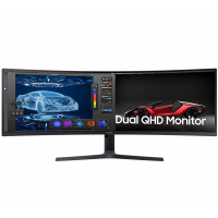 SAMSUNG 49in S95UA Super Ultrawide Dual QHD Monitor, 4ms, QLED, DisplayHDR 400, USB-C, USB Hub, 120Hz (2022)  - Charcoal Black