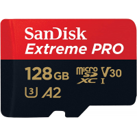 SanDisk Extreme Pro SDXC UHS-I U3 A2 V30 128GB + Adapter, SDSQXCY-128G-GN6MA