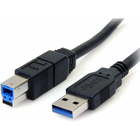 StarTech.com 6 ft / 2m Black SuperSpeed USB 3.0 Cable A to B - USB 3 A (m) to USB 3 B (m) (USB3SAB6BK)