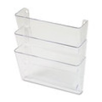 UNIVERSAL FILE WALL 3POCKET SET CLEAR