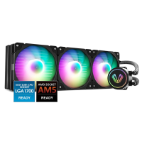 Vetroo V360 Liquid CPU Cooler, 3X 120mm Addressable RGB & PWM Fans/Pump, 360mm Radiator 290W TDP AIO Water Cooler w/Controller Hub for Intel LGA 1700/1200/115X AMD AM5/AM4